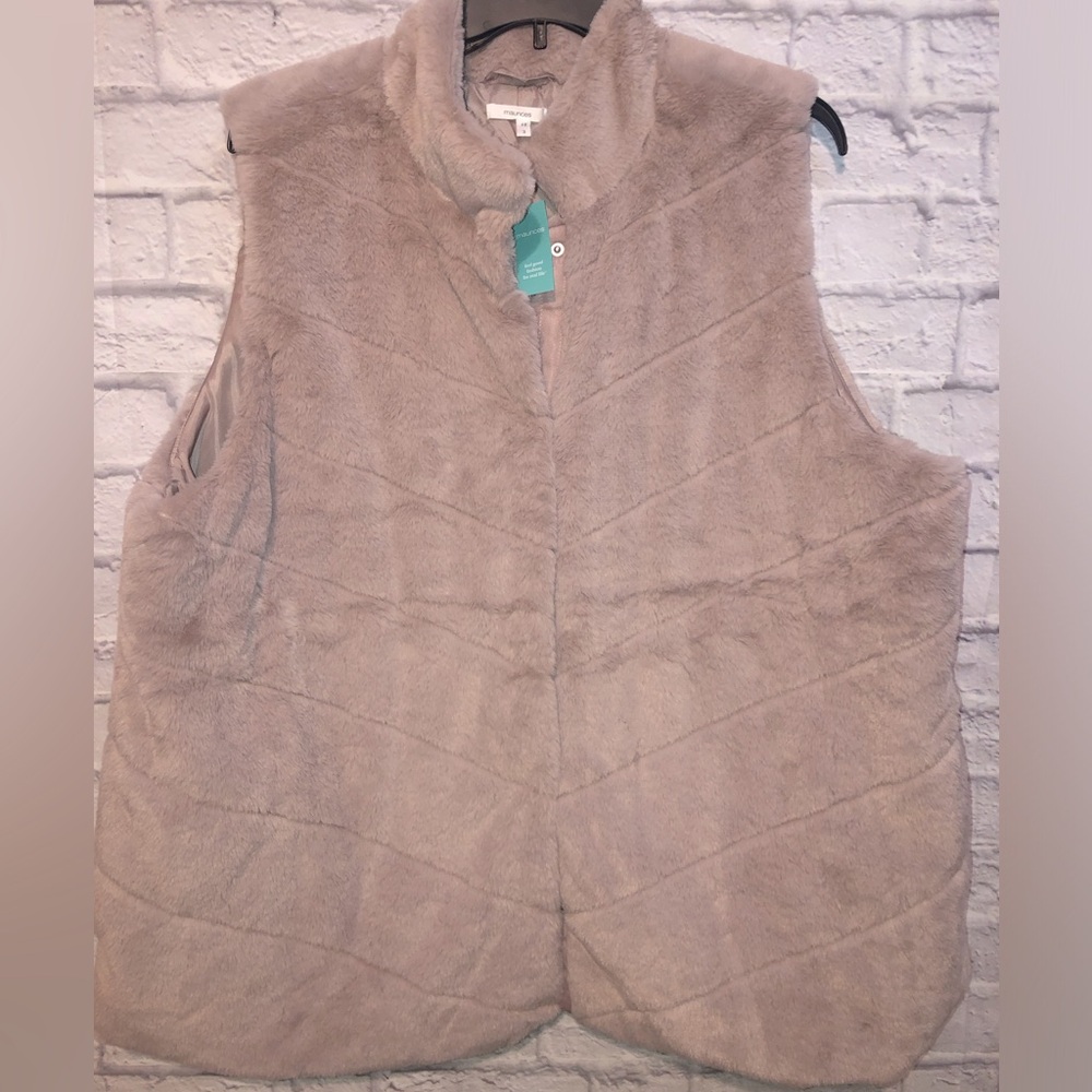 Brand new faux fur vest